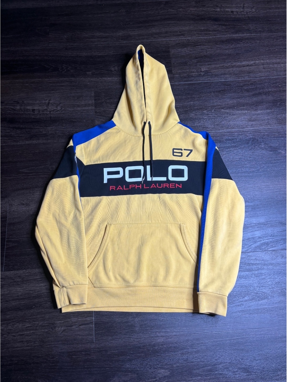 Polo Ralph Lauren Hoody Sweatshirt M Colorblock World Cup Racing Pullover